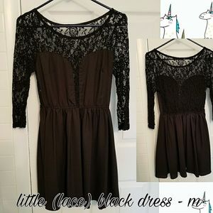 Black Lace Dress L